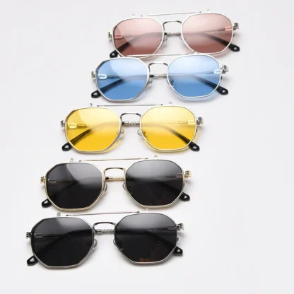 Round Polarized Clip-Ons with Flip-Up - Image 4