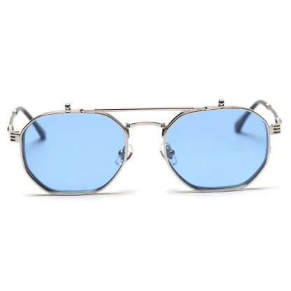 Round Polarized Clip-Ons with Flip-Up