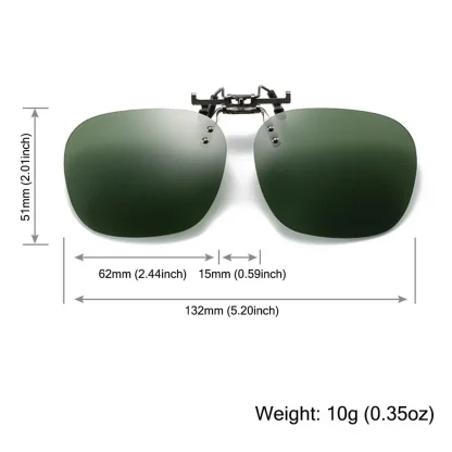 Colored Rimless Clip-On for Sunglasses - Image 2