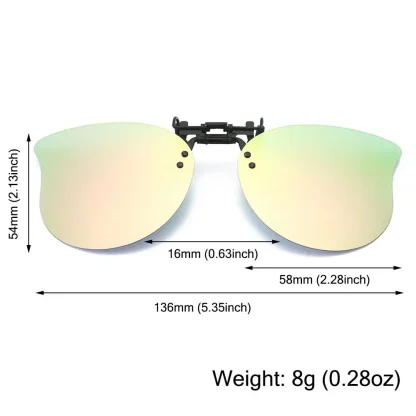 Cat Eye Clip-On for Sunglasses with Flip-up - Image 6