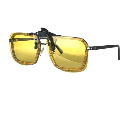 Big Size Square Shape Clip-Ons Sunglasses - Image 9