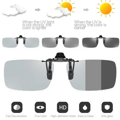 Rectangular Clip-Ons with Flip-Up Design - Image 3