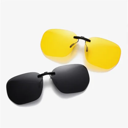 Driving Square Sunglasses Clip-Ons - Image 6