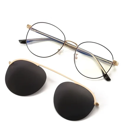 Round Magnetic Clip-Ons for Sunglasses