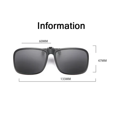 Square Classic Clip-Ons for Sunglasses - Image 4