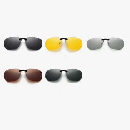 Driving Square Sunglasses Clip-Ons - Image 7