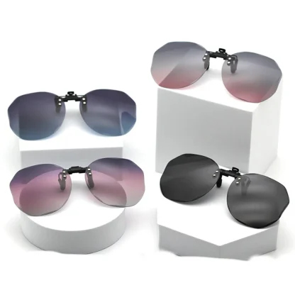 Trendy Sunglasses Clip-Ons with Gradient Design