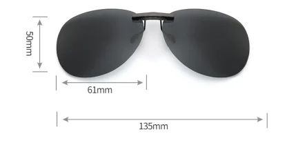 Colored Aviator Clip-On for Sunglasses - Image 2