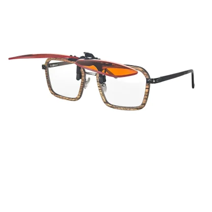 Big Size Square Shape Clip-Ons Sunglasses - Image 14