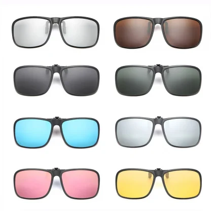 Square Classic Clip-Ons for Sunglasses - Image 2