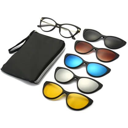 Anti-Glare Cat Eye Clip-Ons with Magnet - Image 6