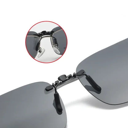 Rectangular Clip-Ons for Sunglasses - Image 4