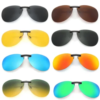 Colored Aviator Clip-On for Sunglasses