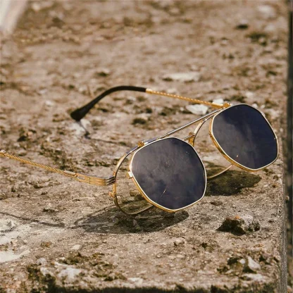 Trendy Clip-On Sunglasses with Frame - Image 5