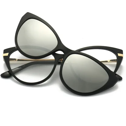 Anti-Glare Cat Eye Clip-Ons with Magnet - Image 4