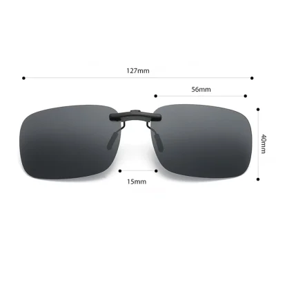 Rectangular Clip-Ons for Sunglasses - Image 5