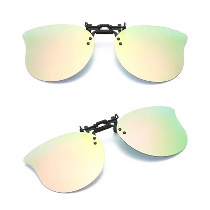 Cat Eye Clip-On for Sunglasses with Flip-up