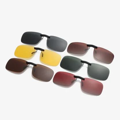 Rimless Rectangular Clip-Ons for Sunglasses - Image 7