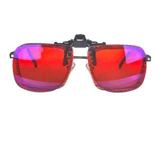 Big Size Square Shape Clip-Ons Sunglasses